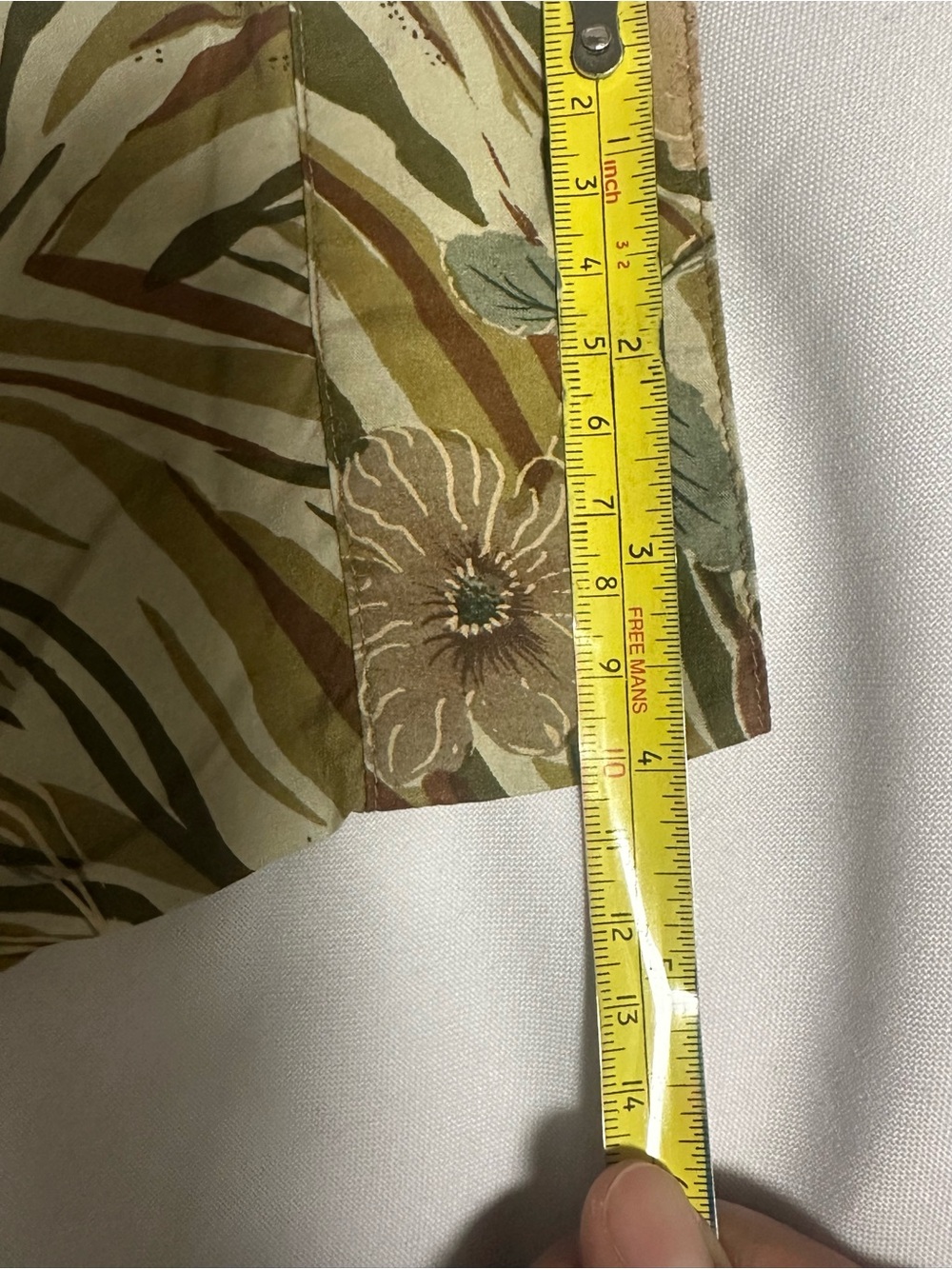 Anna And Frank Olive, Tan and Cream Floral-Print Button blouse - Picture 10 of 15